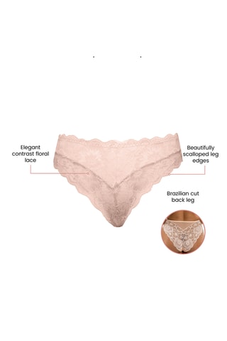 Slip in pizzo Luxlacy - Rosa