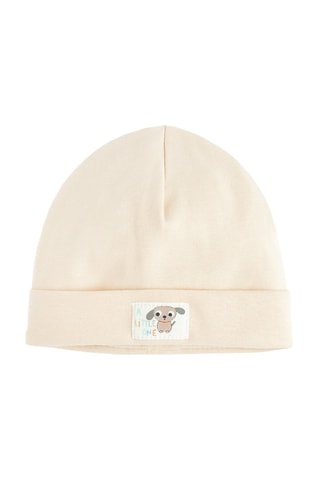 2 bonnets - Vert clair et beige clair