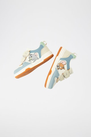 Baskets Tom et Jerry - Blanc et ciel