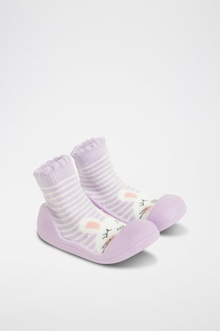 Baskets-chaussettes - Violet