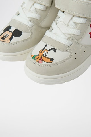Baskets montantes Mickey et Pluto Disney - Blanc