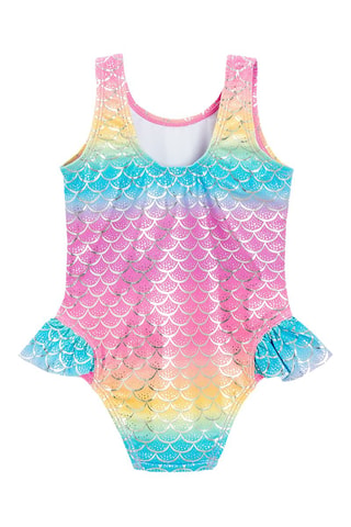 Maillot 1 pièce - Rose et ciel