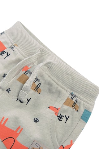 Pantalon - Gris clair et orange
