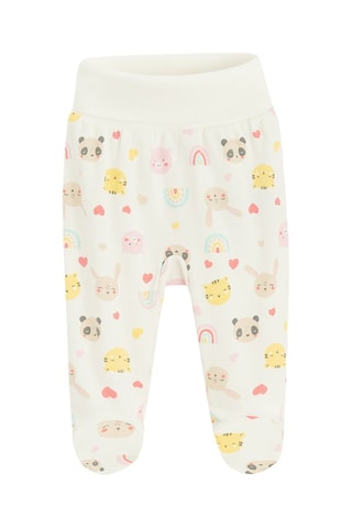 2 pantalons - Beige et rose