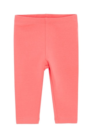 3 leggings - Corail et écru