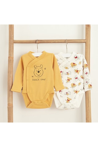 2 bodys Winnie l’Ourson Disney - Blanc et jaune