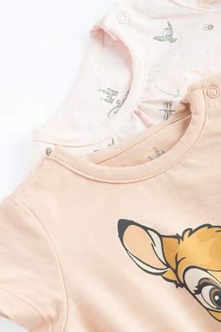 2 bodys Bambi Disney - Rose poudré et saumon