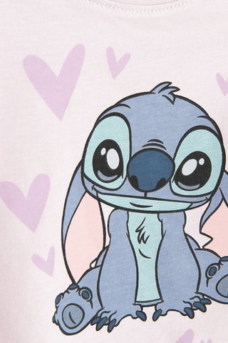 T-shirt Stitch Lilo et Stitch Disney - Mauve
