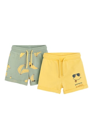 2 shorts - Kaki et jaune