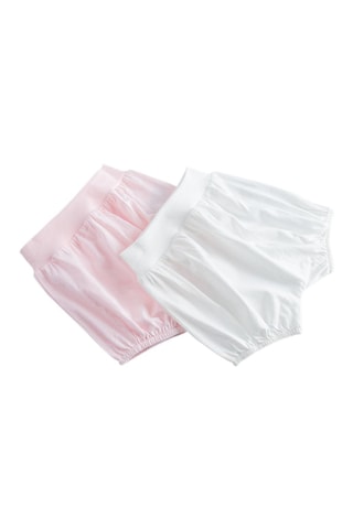 2 bloomers - Rose et blanc