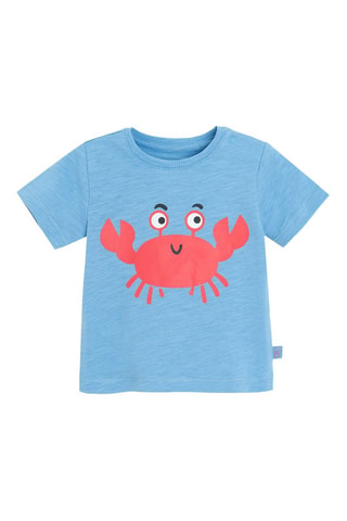 T-shirt et short - Bleu cobalt et orange