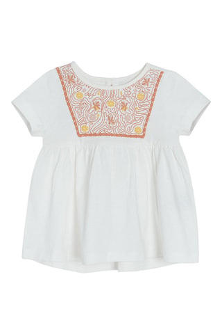 Robe et panty Blanc et kaki