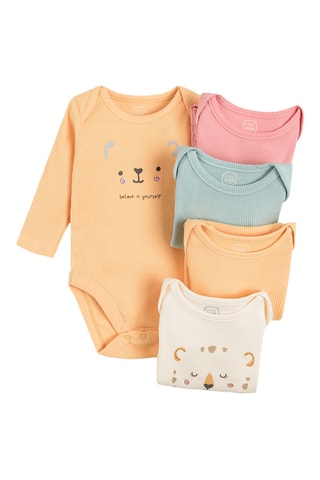 4 bodys - Orange et vert