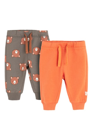 2 joggings - Gris et orange