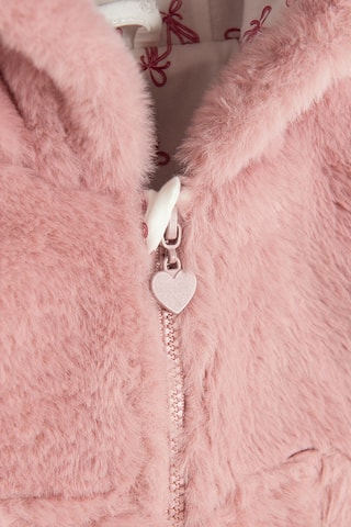 Gilet sans manches à capuche - Rose