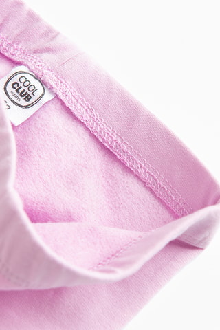 2 leggings - Rose et écru