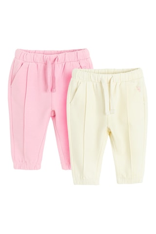 2 joggings - Rose et écru