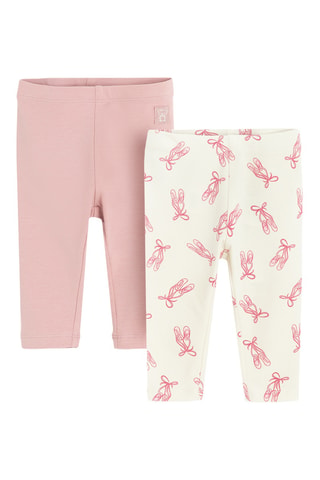 2 leggings - Rose