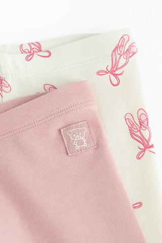 2 leggings - Rose