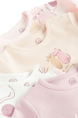 4 bodys - Rose et beige