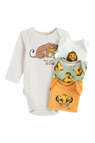 4 bodys Le Roi Lion Disney - Blanc et vert