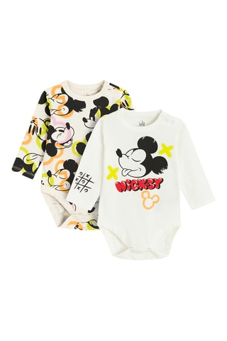 2 bodys Mickey Disney - Blanc