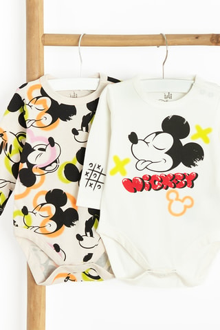 2 bodys Mickey Disney - Blanc