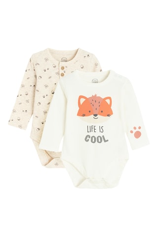 2 bodys - Ecru et beige