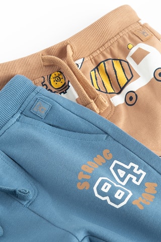 2 joggings - Bleu et marron