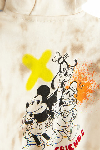 Sweat à capuche Mickey et ses amis Disney - Beige