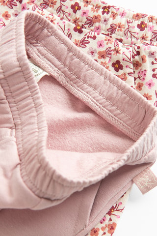 2 pantalons - Rose et écru