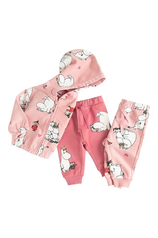 2 joggings Les Moumines - Rose et vieux rose