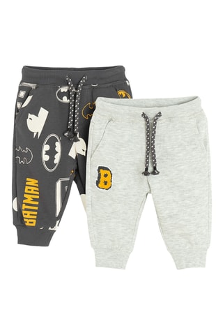 2 jogging Batman La Ligue des Justiciers  DC Comics - Gris chiné et gris