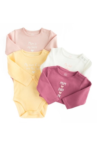 4 bodys - Rose et jaune