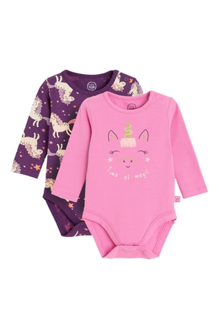2 bodys - Rose et violet