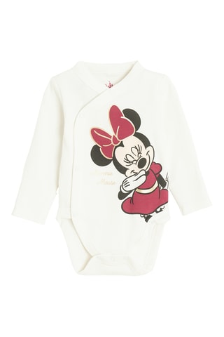 2 bodys Minnie Disney - Blanc et bordeaux