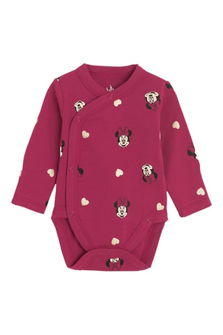 2 bodys Minnie Disney - Blanc et bordeaux