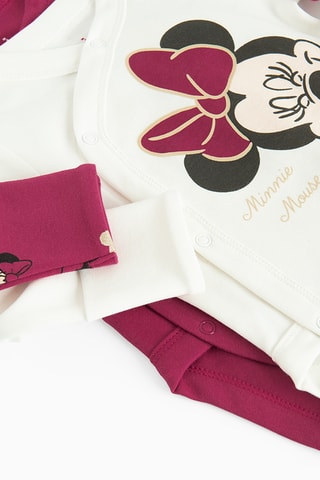 2 bodys Minnie Disney - Blanc et bordeaux