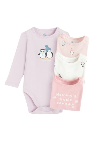 4 bodys - Lilas et rose