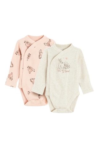 2 bodys Bambi Disney - Beige et rose