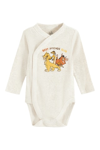 2 bodys Le Roi Lion Disney - Ecru et moutarde