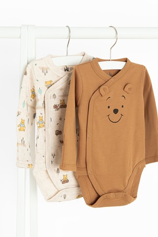 2 bodys Winnie l'ourson Disney - Marron et blanc