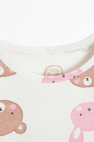 2 bodys - Rose et blanc