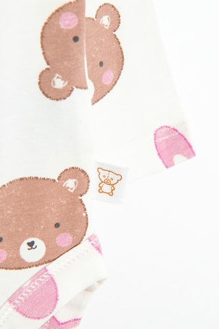 2 bodys - Rose et blanc