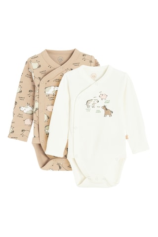 2 bodys - Ecru et beige