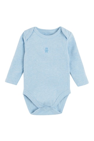 Body en coton biologique Bleu