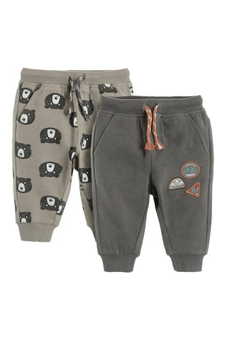 2 joggings Anthracite et gris clair
