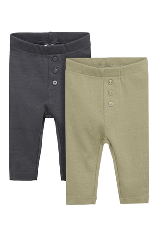 2 leggings Anthracite et kaki