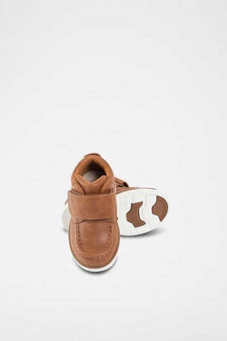Boots en cuir Camel