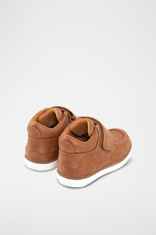 Boots en cuir Camel